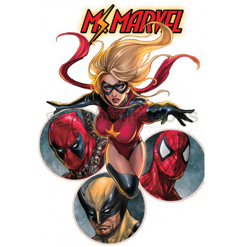 Ms.Marvel T-shirts Iron On Transfers N6501